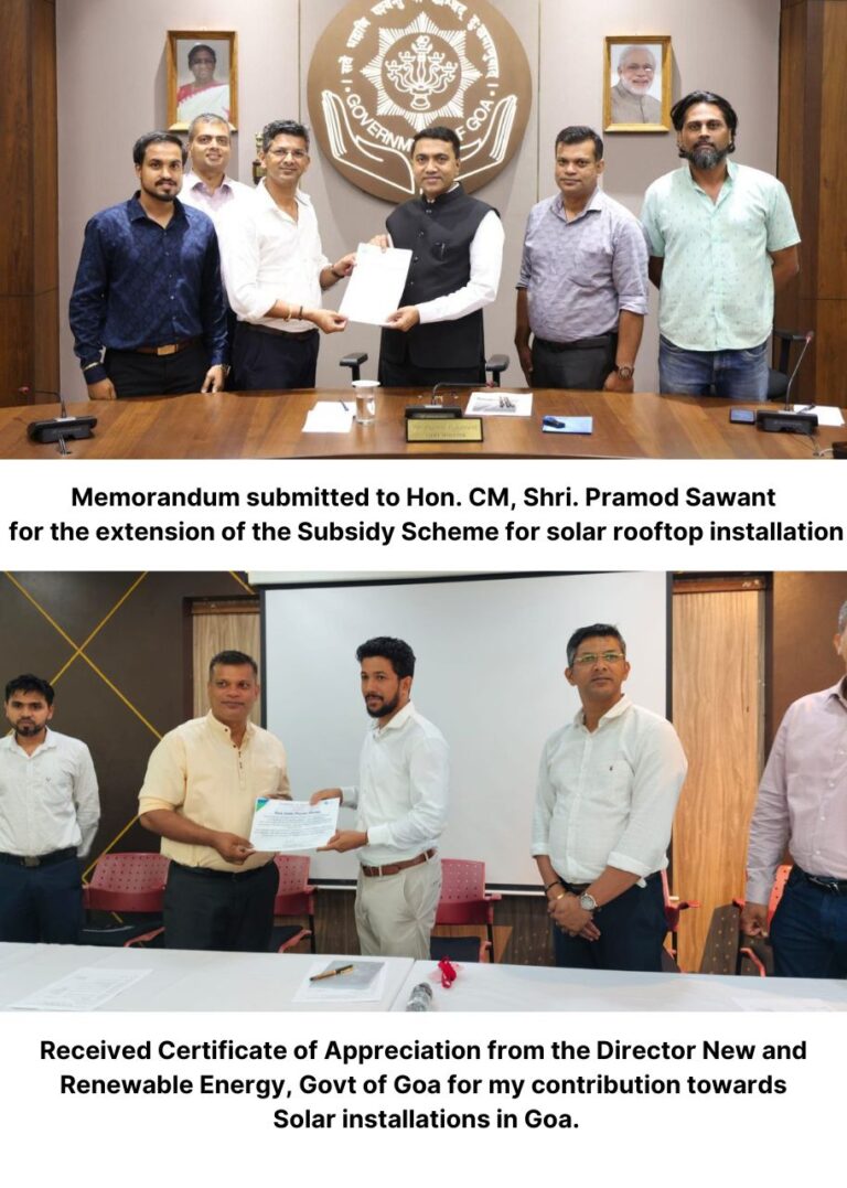 goa solar power house - Invitation for the Presentation of Applications Of Solar Energy at IME(I) Goa